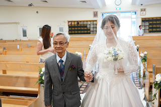 father and bride