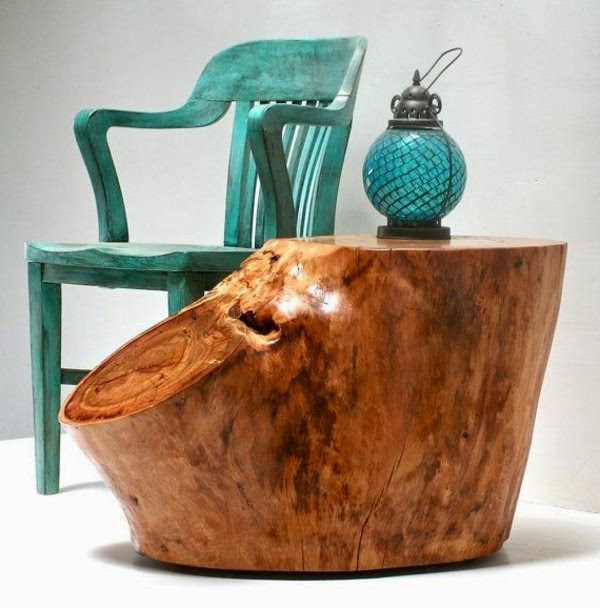 Tree trunk table – super original designs!