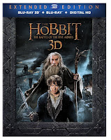 The Hobbit The Battle of the Five Armies Extended Edition 3D Blu-Ray Cover