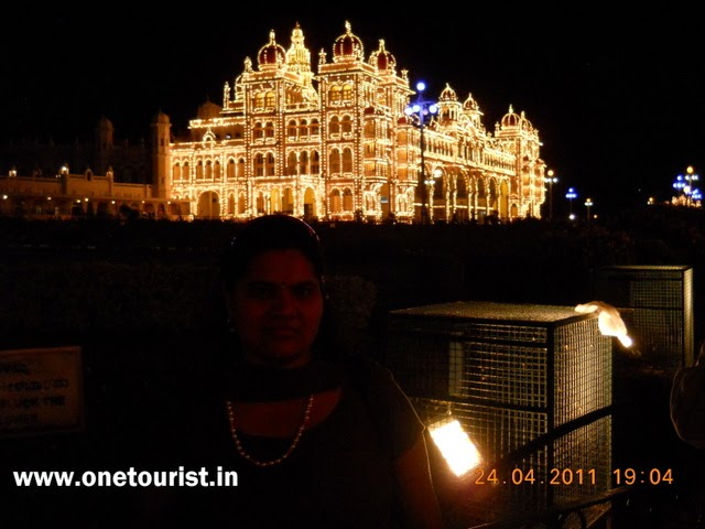 mysore palace timing , lighting images , 