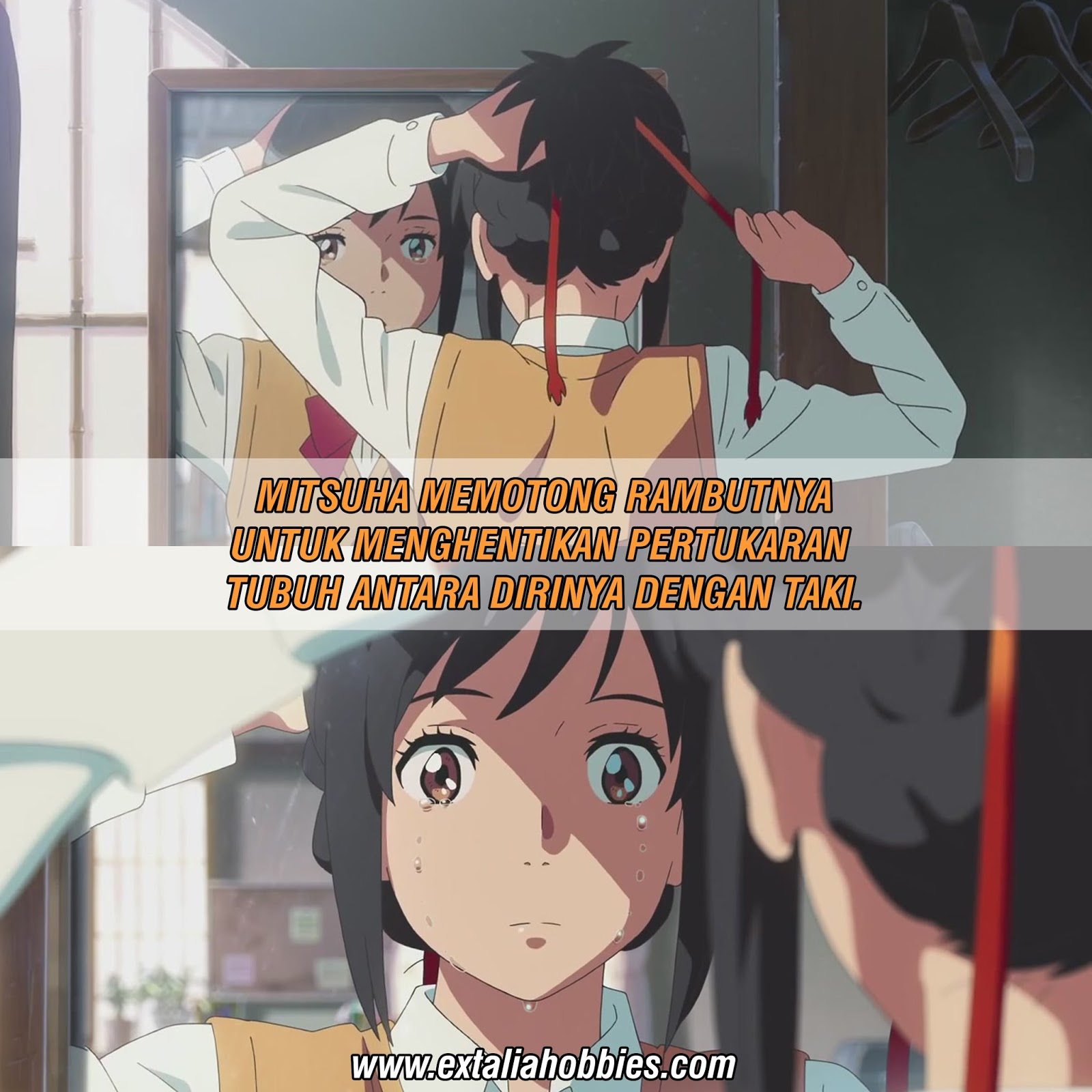 Fact Anime Mitsuha Memotong Rambutnya Untuk Menghentikan Pertukaran Tubuh Antara Dirinya Dan Taki Extalia Hobbies