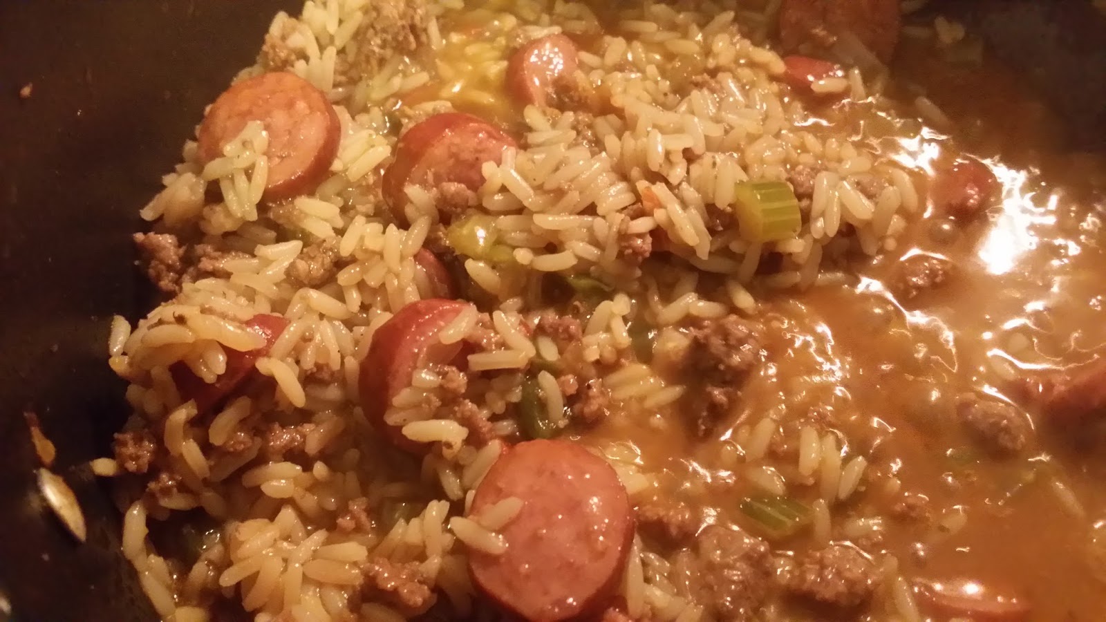 Recipes From a Country Cook Easy Ground Beef and Sausage Jambalaya