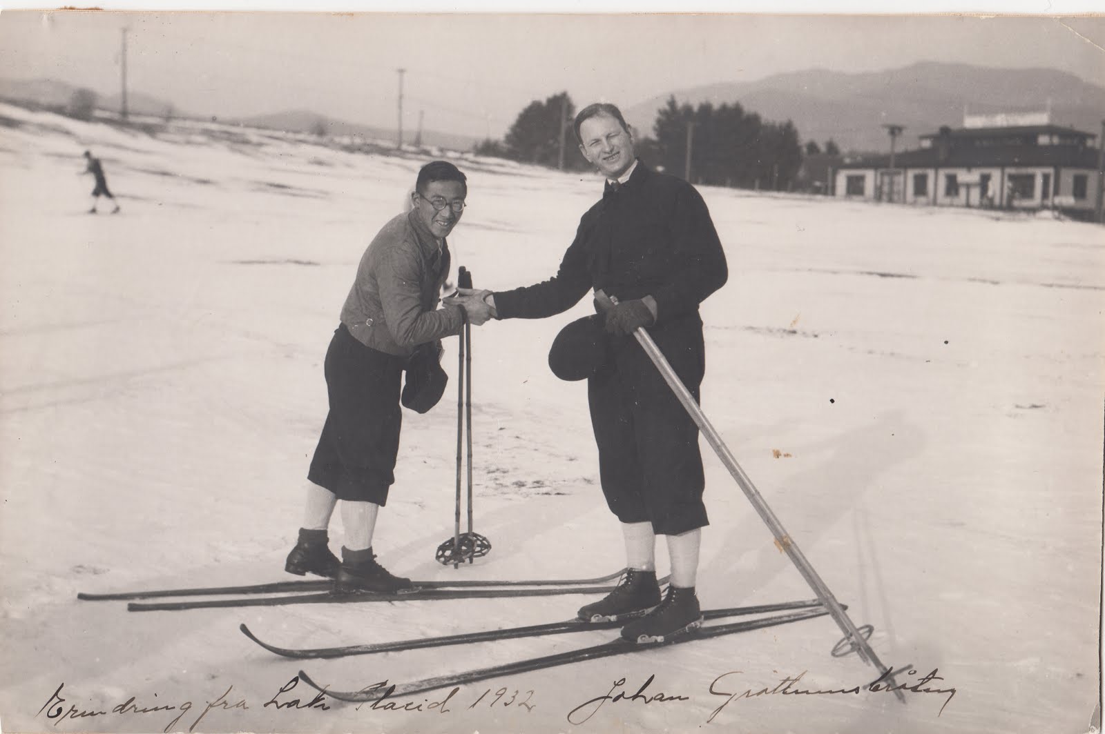 olympic winter games autographs St.Moritz 1928 Johan Grøttumsbraaten