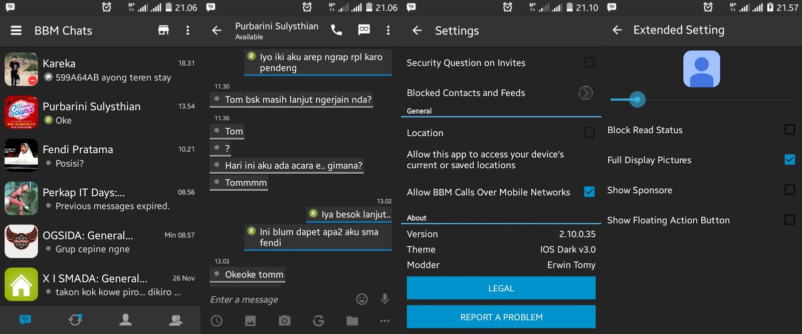 Extension settings. BBM bbm2 Mod for Android v3.3.13 APK. Dark v2. Telegram IOS Dark Theme.