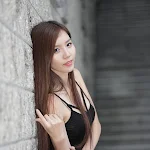 Beautiful Model Lee Ji Min in Black Dress Foto 20