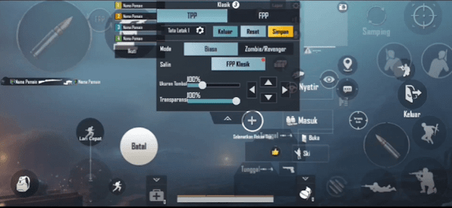 Code Setting Control PUBG 4 Jari