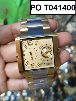 Đồng hồ nam Police PO T041400 dây INOX mặt vuông chất nam tính thiết kế nhìn là kết