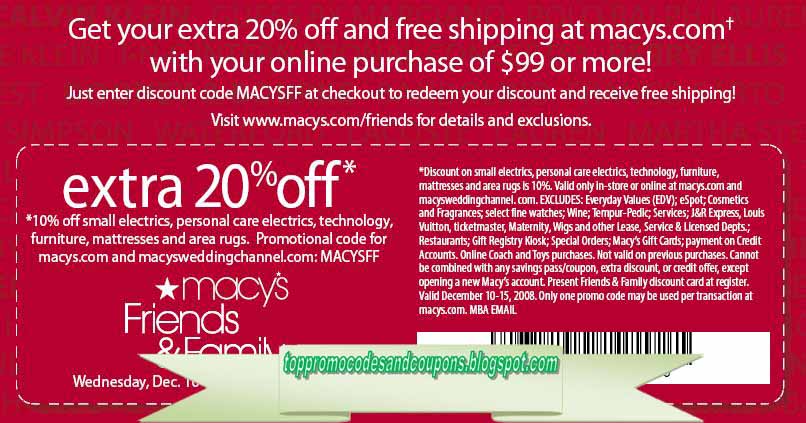 Free Promo Codes and Coupons 2021: Macy's Coupons
