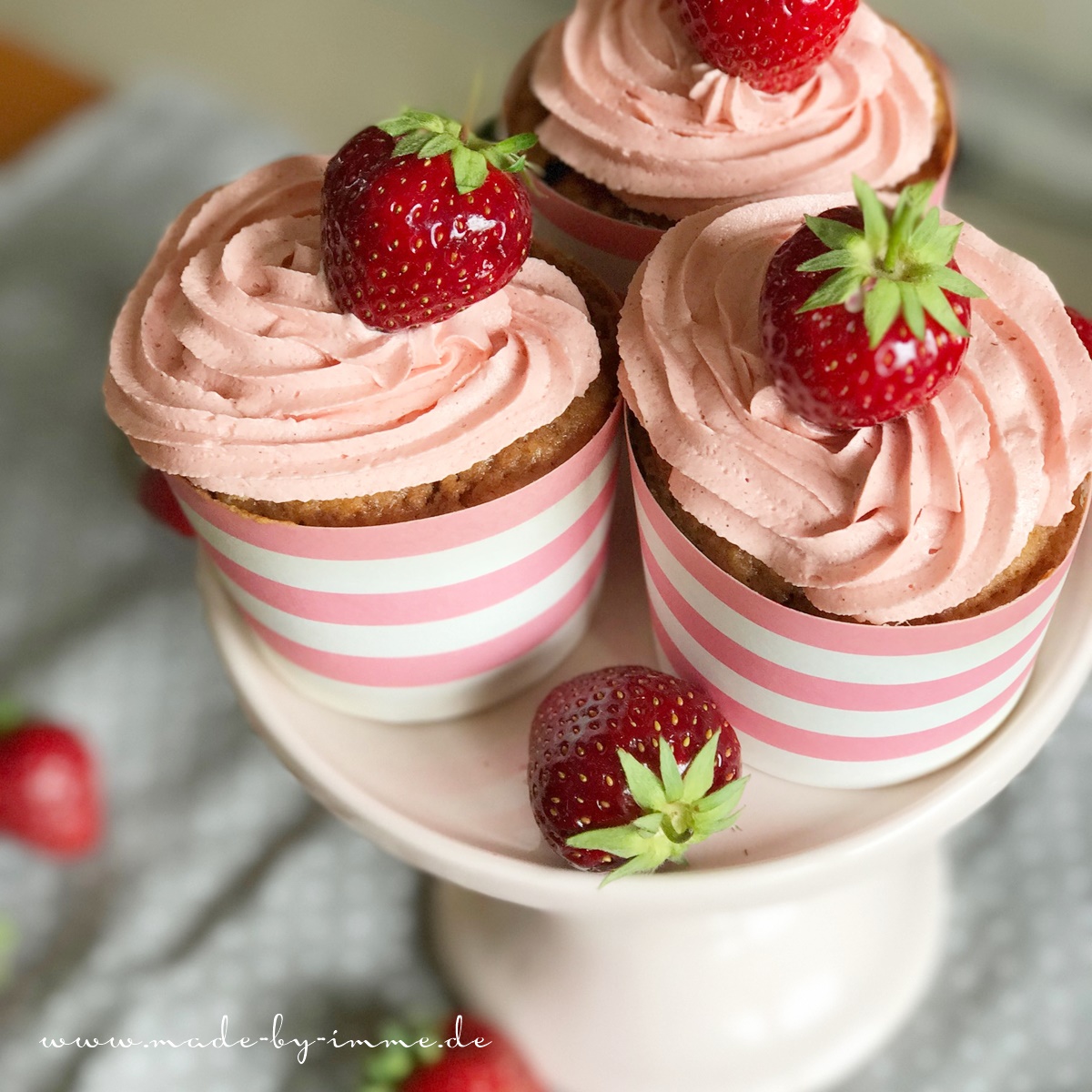 Mhhh,gesunde Erdbeer Muffins! | made-by-imme.de