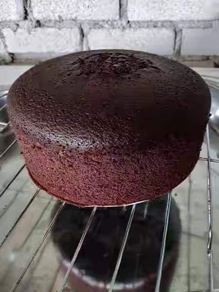 Kek coklat moist bakar