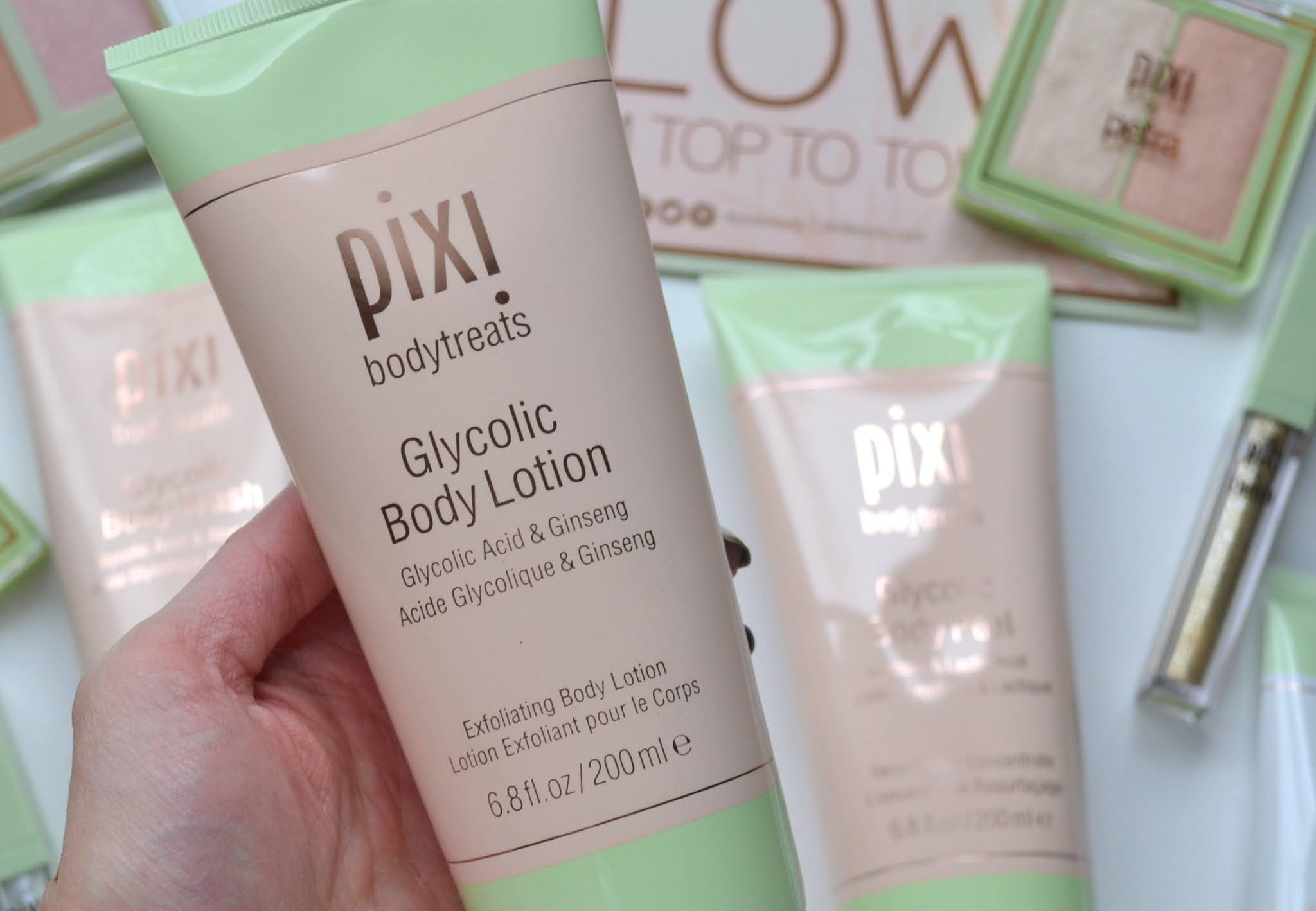 BODY Pixi Beauty Glycolic Body Wash, Peel and Lotion Cosmetic Proof