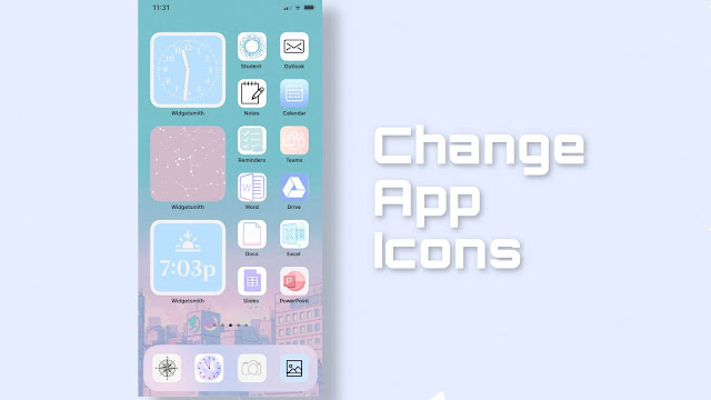 Change app icons on iPhone