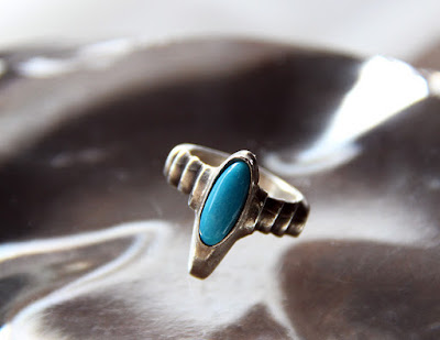 deco ring with turquoise by alex streeter