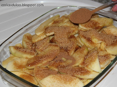  Flan de manzana asada a la canela 