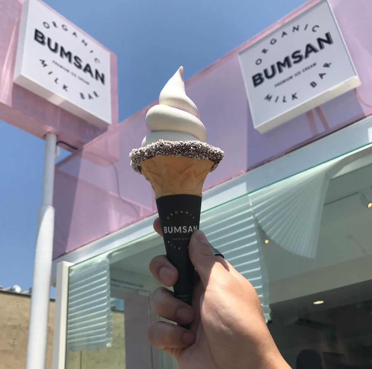 July 7 Bumsan Organic Milk Bar Grand Opens In Koreatown LA Free Ice
