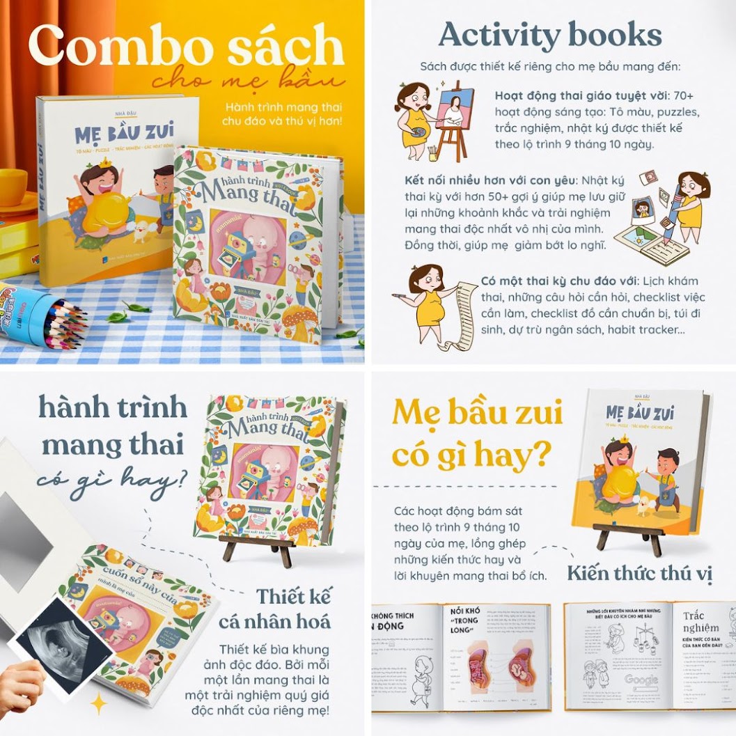 [A116] Chọn mua sách về mang thai hay nhất cho Bà Bầu