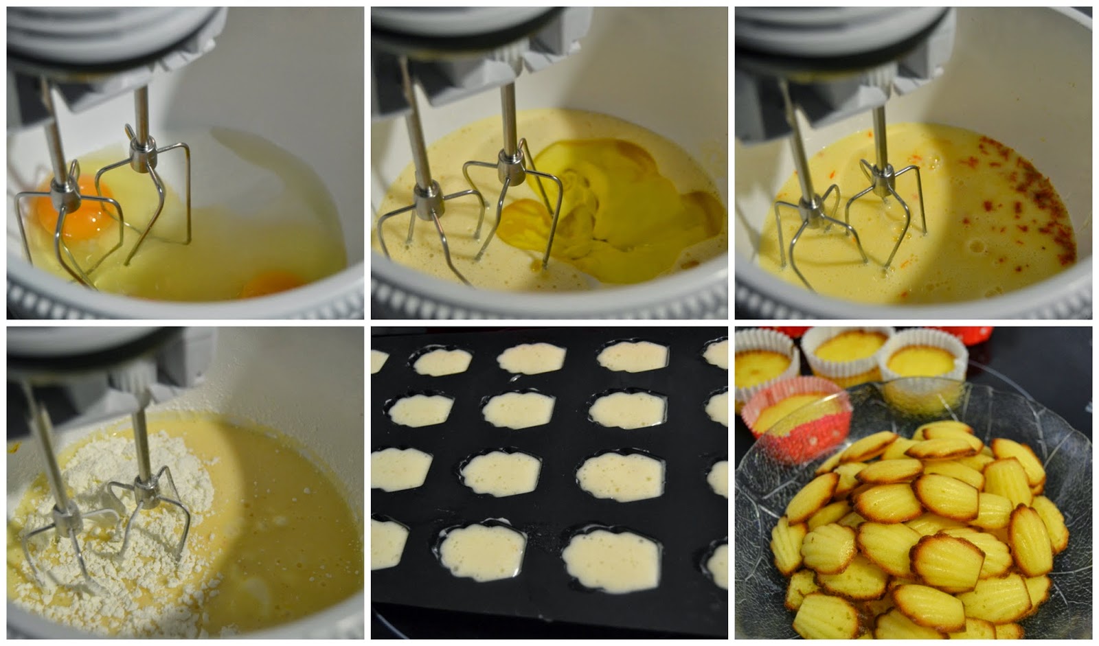 Mini madeleins de naranja sin lactosa Mini madeleins de naranja sin lactosa