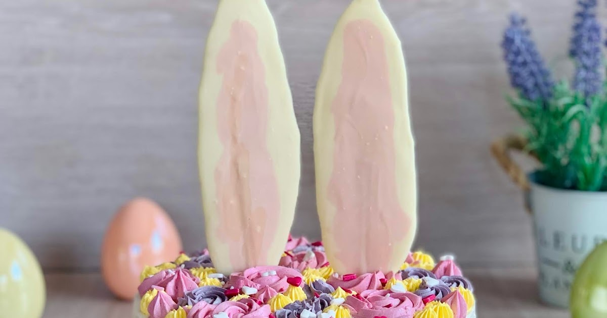 Osterhasentorte mit Heidelbeer-Mascarpone-Füllung (mit Video)