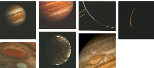 Images Voyager took of Jupiter