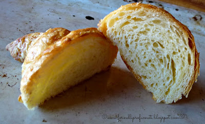 croissant con farina di kamut, lievito madre e olio extravergine d'oliva