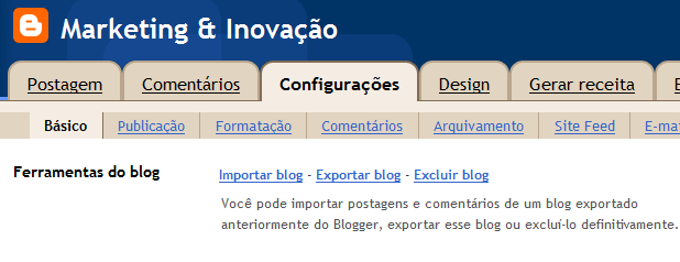 Blogger Como restaurar post a partir do backup