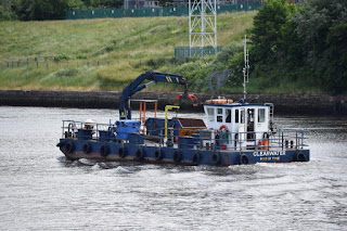 The Port of Tyne's boat 'Clearwater' on the Tyne