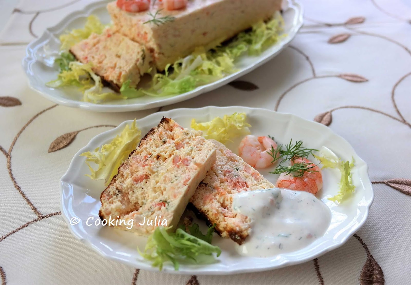 COOKING JULIA TERRINE DE CREVETTES ET SAUMON FUMÉ
