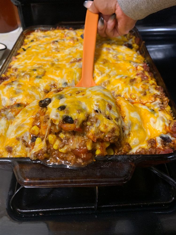 BEEF ENCHILADA CASSEROLE