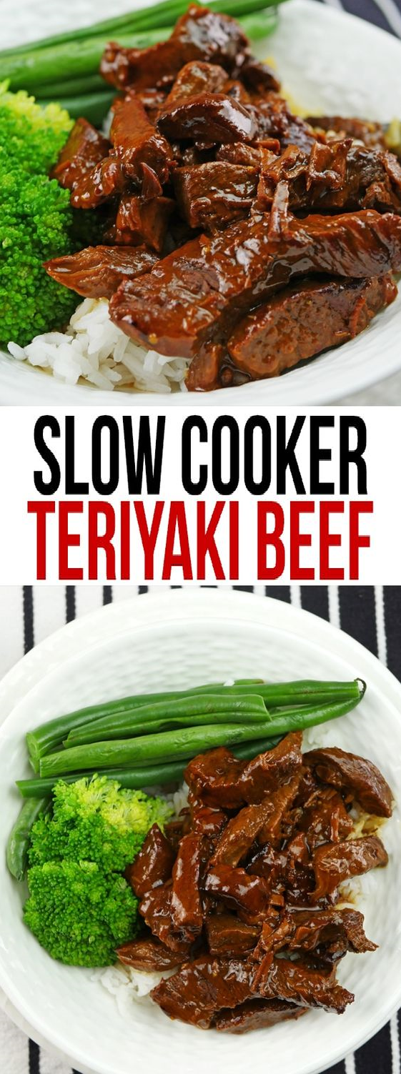 Tender Slow Cooker Teriyaki Beef Tips Food Recipes 4d