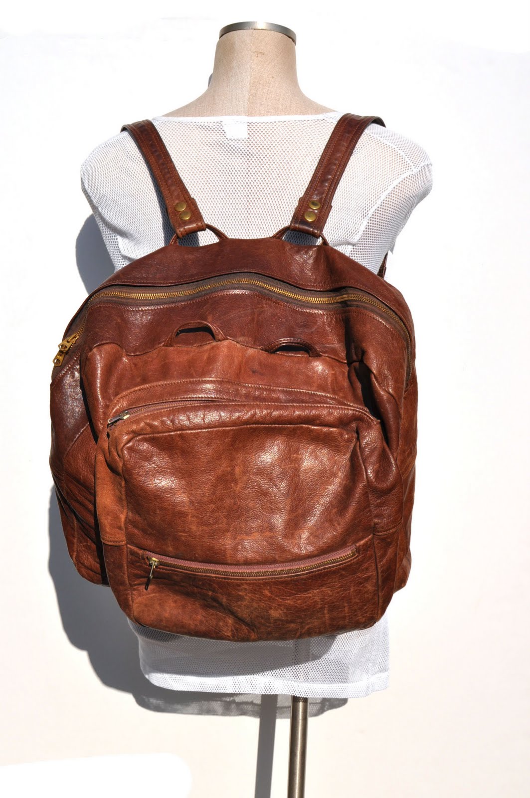 goodbye heart vintage Vintage Leather Backpack. Convertible. Vintage