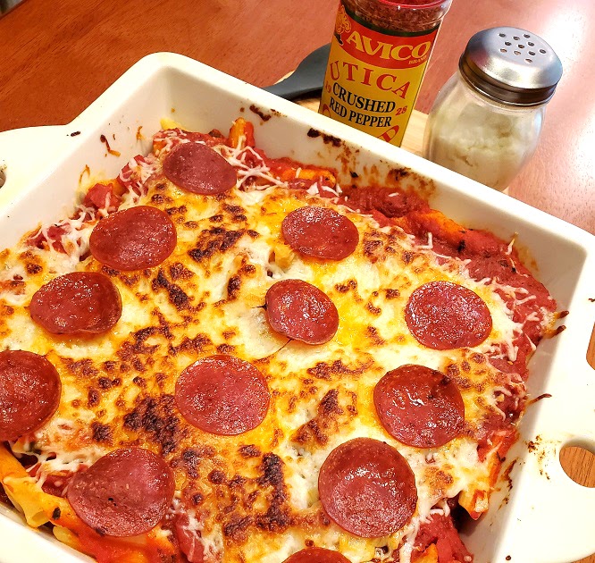 Pepperoni Pizza Pasta What's Cookin' Italian Style Cuisine