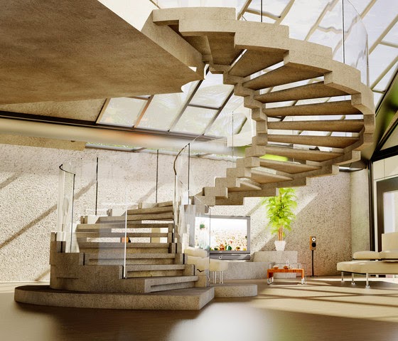 modern staircase design, spiral staircase design ideas