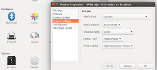 Pengaturan printer di system settings ubuntu Pengaturan printer di system settings ubuntu
