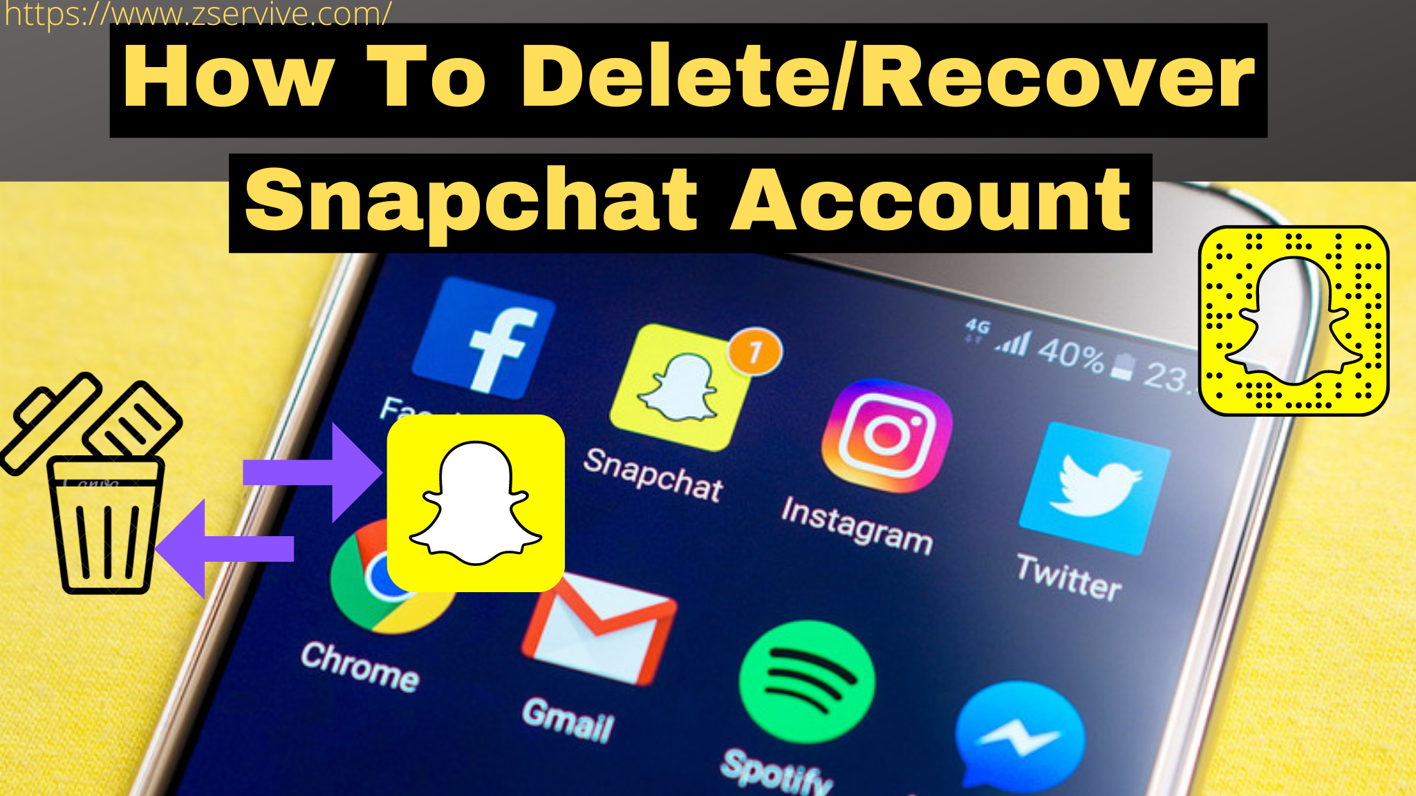 How to delete my snapchat account