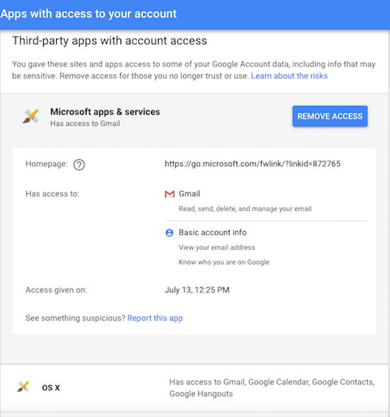 04_Verwijder toegang tot apps van derden van Google
