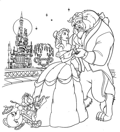 Disney Princesses Belle Coloring Pages >> Disney Coloring Pages