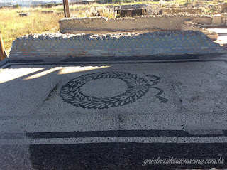 Lucus Feroniae mosaico termnas guia brasileria roma - Lucus Feroniae, Col&ocirc;nia Julia Felix