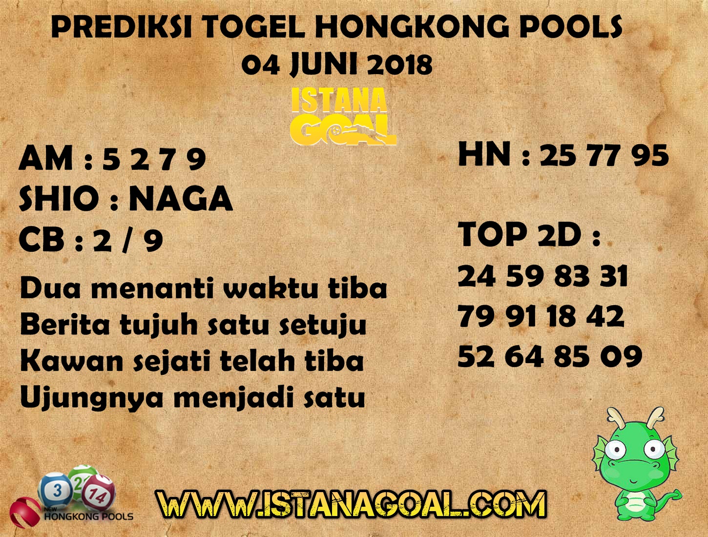 Aplikasi Hongkong Pools Generator / Monday Live Hk