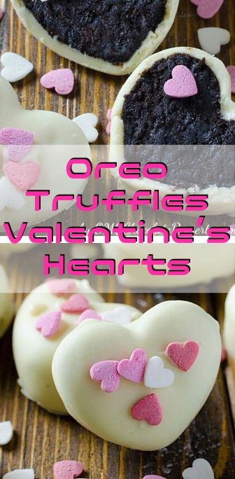 Oreo Truffles Valentine’s Hearts - Feeding Yours Life