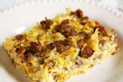 SAUSAGE HASH BROWN BREAKFAST CASSEROLE