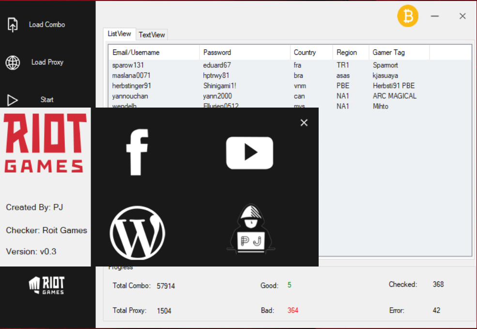 RIOT GAMES CHECKER V0.3 BY PRINCE JACK
