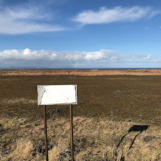 Remains of sign that use to warn against walking over the mound of ash at the Ash Lagoons, Musselburgh.  Photo by Kevin Nosferatu for the Skulferatu Project