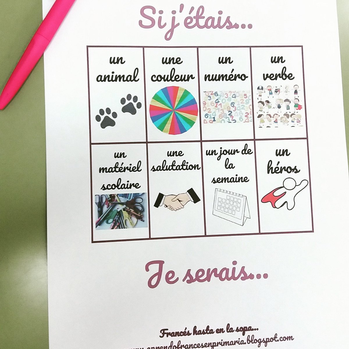 Si J étais Un Animal Je Serais Francés hasta en la sopa...: Si j'étais... je serais