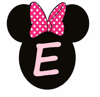 Abc Rosa en Cabezas de Minnie. Minnie Heads Pink Abc.