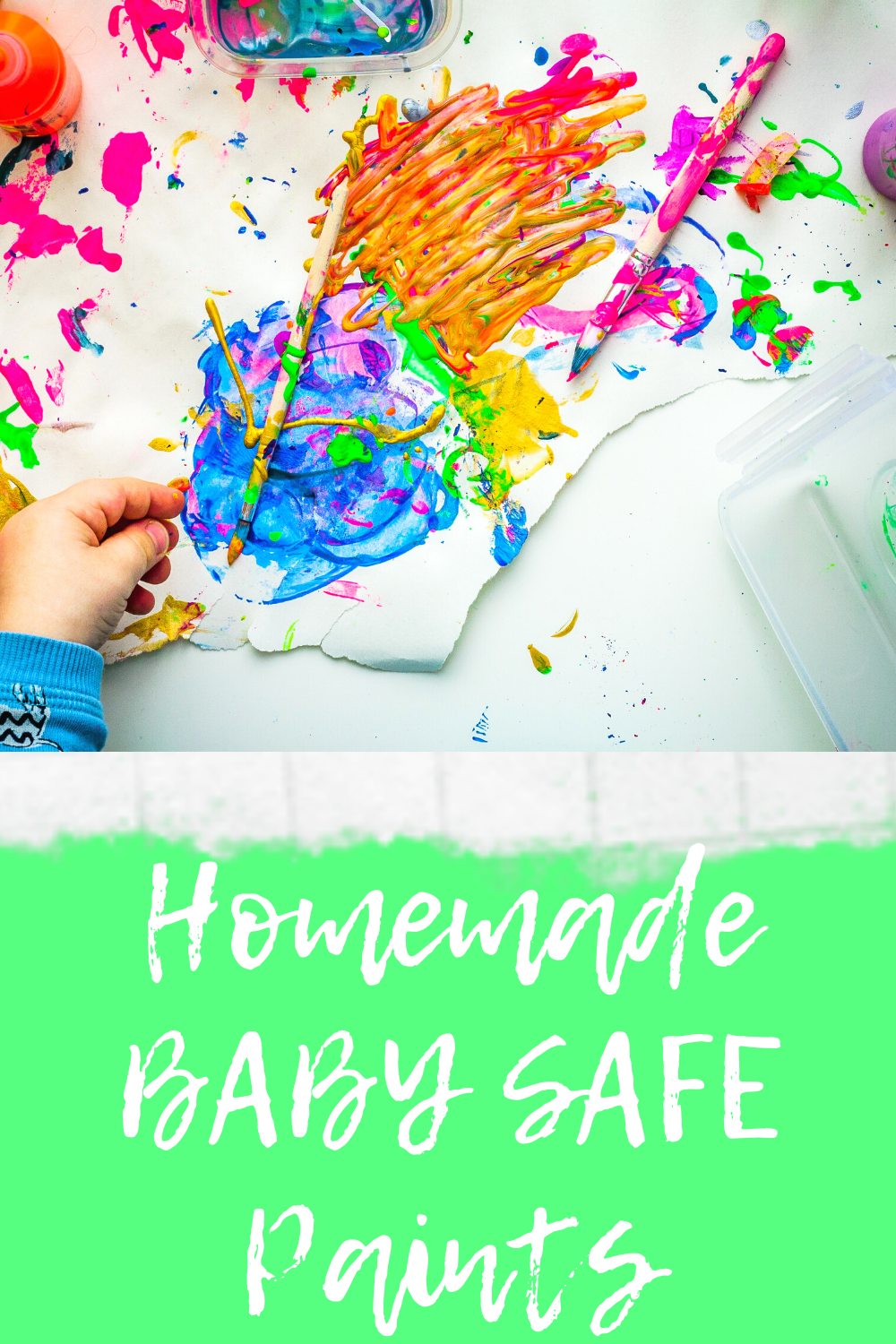 Homemade Baby Safe Paints Whimsical Mumblings
