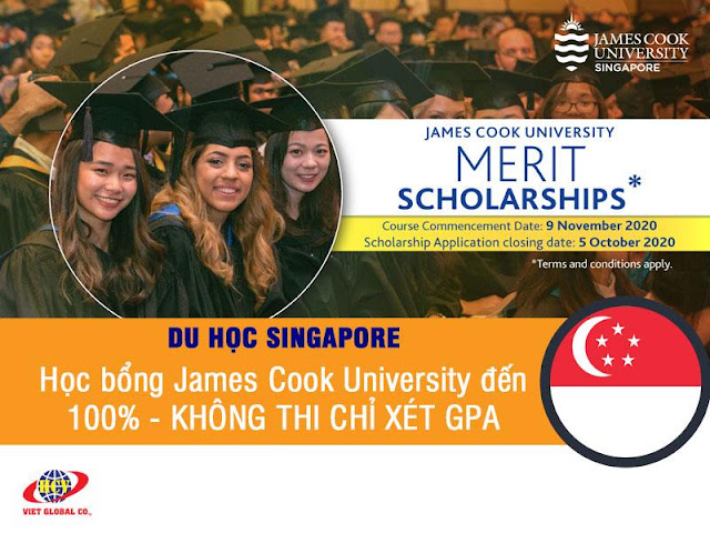 Du học Singapore: Học bổng Merit James Cook đến 100% – KHÔNG THI CHỈ XÉT GPA