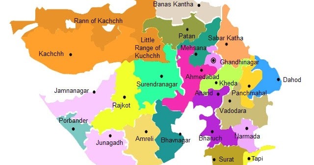 Gujarat All District Map Download All District Map Of Gujarat | Gujarat All District And Taluka Map  Download
