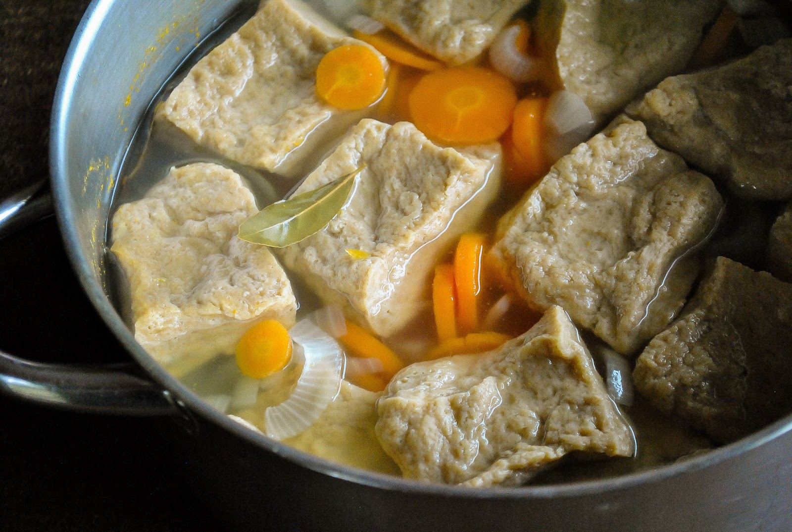 Breaded and marinated seitan (an oldschool party dish) VeganSandra