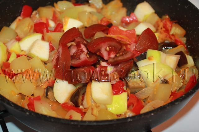 рецепт овощного рагу с яблоками с пошаговыми фото