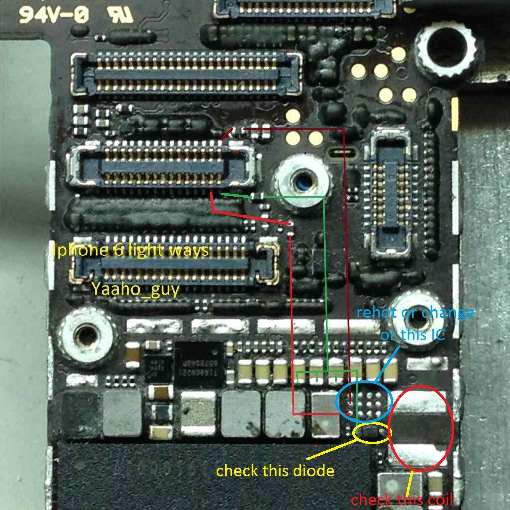 i phone 6 Display light problem solution